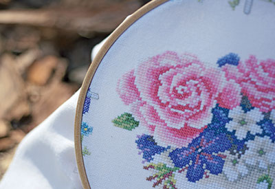 Counted cross stitch kit Bouquet of roses PN-0170950