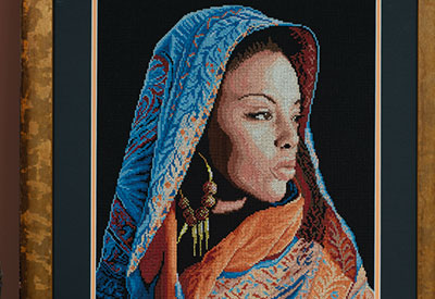 Counted cross stitch kit African lady